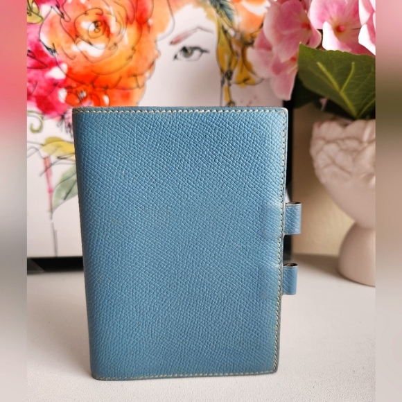 Hermes Handbags - HERMES Chevre Leather Agenda Passport Notebook Cover